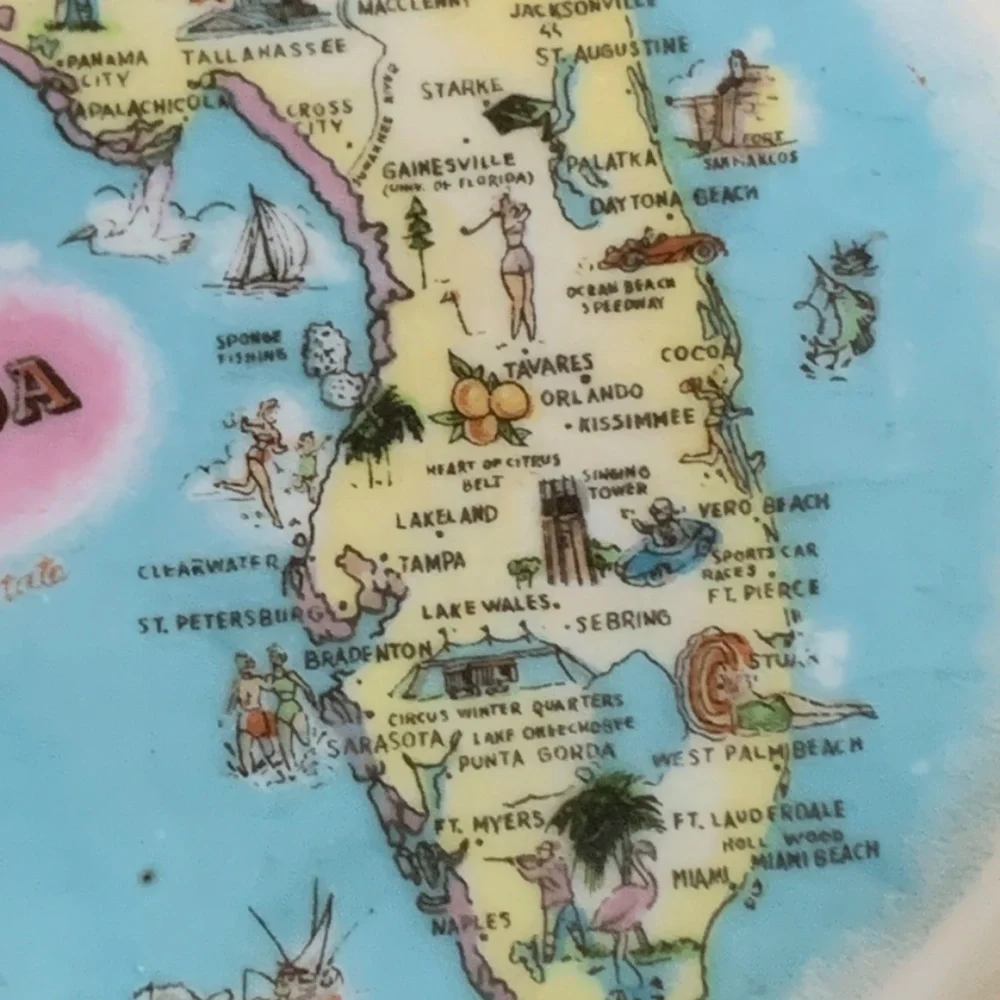 Vintage Florida Plate